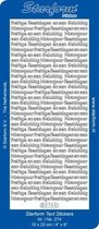 Starform Stickers Text NL Christmas: Pr. Feestdagen/ Gelu (10 PC) - Silver - 0274.002 - 10X23CM
