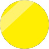 Blanco gele glans sticker, beschrijfbaar 200 mm