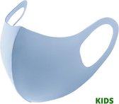 Kids Mondkapje Fashion Ice Silk Cotton Blauw | Mond Neus Masker | Mondmasker