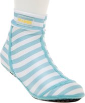 Duukies - Jongens UV-strandsokken - Baby Blue - Blauw gestreept - maat 34-35EU