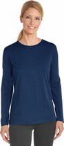 Coolibar - UV Shirt voor dames - Longsleeve - Morada - Navy - maat XL