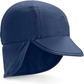 Coolibar UV zonnepet met nekflap Baby's - Donkerblauw - Maat 12-24 mnd