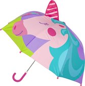 Stephen Joseph - Pop-up paraplu voor meisjes - Eenhoorn - Multi - maat Onesize