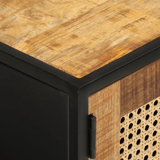 Vidaxl bankje turnbok 120 cm echt leer en massief mangohout bruin (120 x 32 x 49 cm (b x d x h)) - Meubels kopen? | Korting tot 34