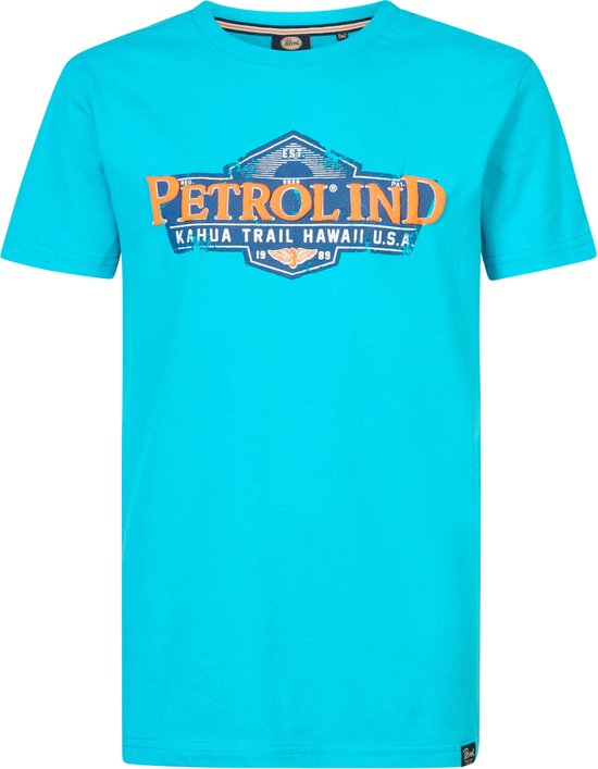 Foto: Petrol industries jongens artwork t shirt driftwave blauw maat 128