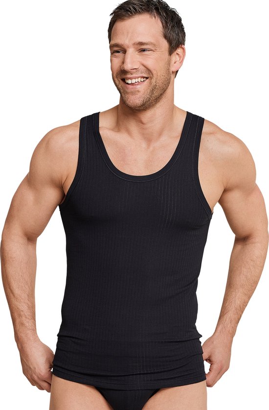 Maillot de corps homme Schieser Authentic - lot de 2 - Zwart - Taille 2XL