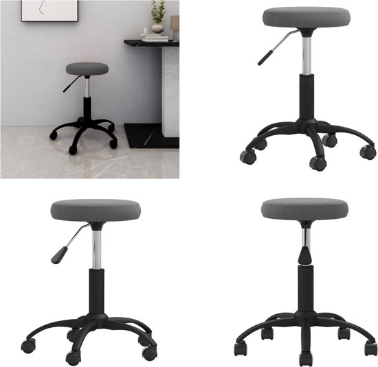Fauteuil Forli - fluweel - donkergrijs | Leen Bakker