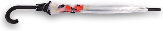 Parapluie à fleurs - Parapluie dôme PVC Transparent Diamètre 86 cm - TRANSPARENT - AUTOMATISÉ - Ø 86 CM - DESIGN