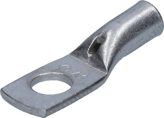 Set van 10 A5-L4 buiskabelschoenen 90° haaks 25mm² M4 ongeïsoleerd van
