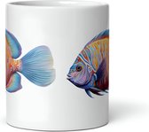 Discus Fish - Tasse à Café et à Thee 325 ml| cadeau de tasse à café| | Cadeau de tasse de thé| Cadeau tasse| Tasse à café| Tasse à Thee| Tasse de Café| Tasse à Thee| Tasse de poisson Discus| Tasse de poisson| Tasse Pêche|