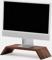Oakywood Monitor Stand - Massief Walnoot - Echt Hout Beeldschermverhoger iMac Standaard - Ergonomisch en Stijlvol