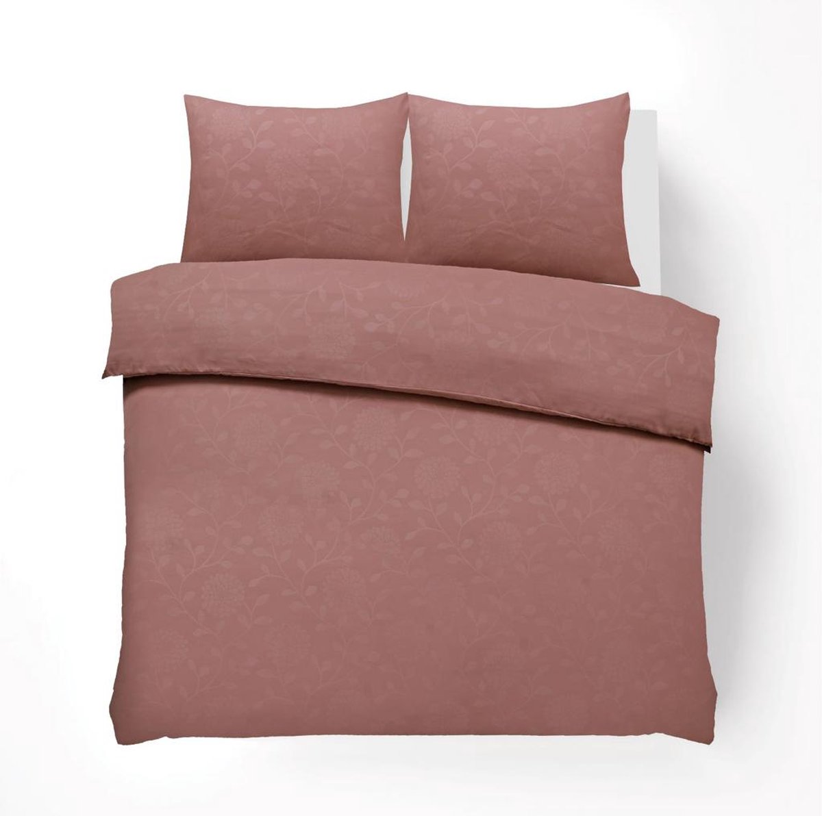 Husch Dekbedovertrek - Embossed Flower - 200x200/220 - Roze