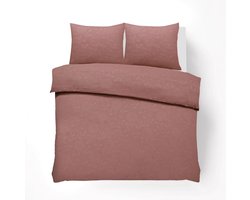 Husch Dekbedovertrek - Embossed Flower - 200x200/220 - Roze