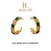 helin life - DamesOorringen -oorbellen-18K verguld -zirkoon- Cadeau - Goudkleurig