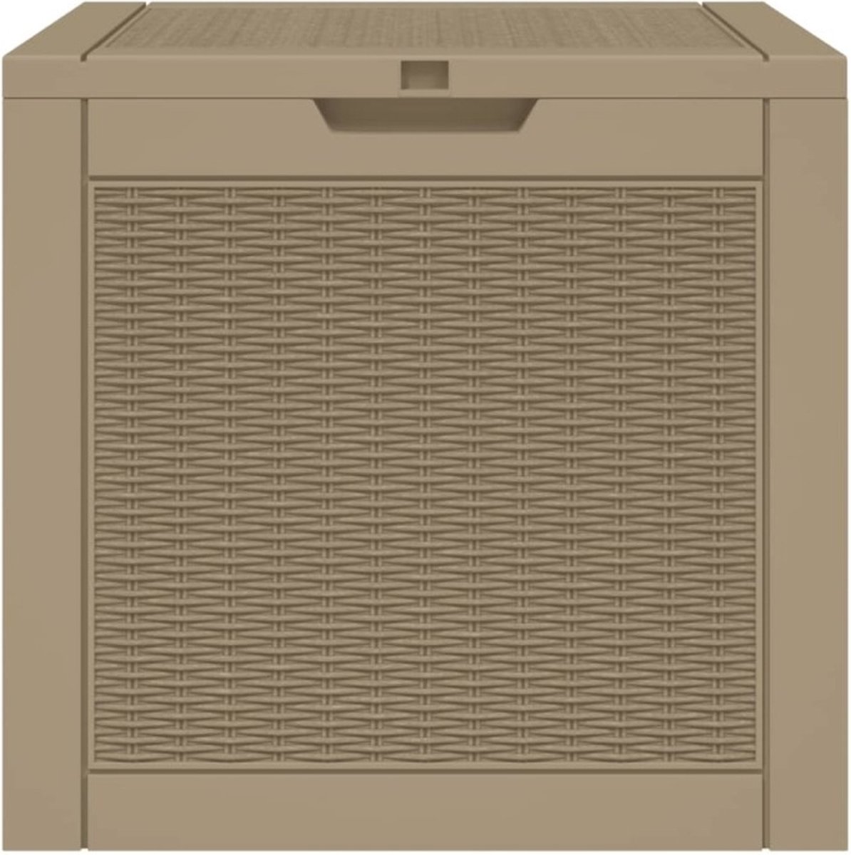 vidaXL - Tuinbox - 55,5x43x53 - cm - polypropeen - lichtbruin