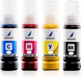 Geschikt Epson inkt 104 XXXL Sublimatie navulinkt inktflesjes 4x85 ml - alleen geschikt voor hittepers!