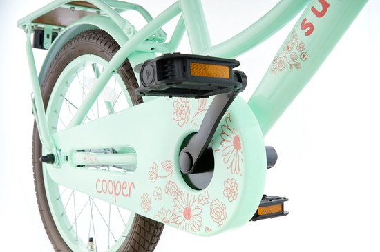 Supersuper Cooper Bamboo - Kinderfiets - Meisjesfiets - 18 inch - Pistache Groen van Supersuper — afbeelding 5