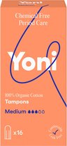 Yoni 100% Biologisch Katoenen Tampon - Medium - 16 Tampons