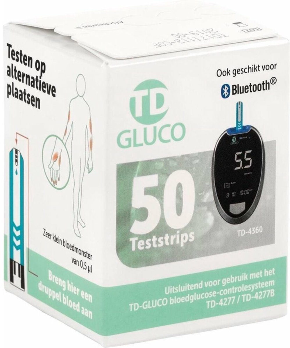 Goedkoopste HT One glucose teststrips HT One - Blauw - Past op HT ONE glucosemeter