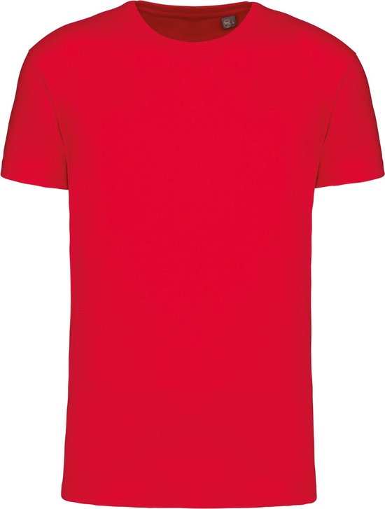 2 Pack Biologisch Premium unisex T-shirt ronde hals 'BIO190' Kariban Rood - S