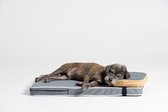 Hondenkussen - orthopedisch hondenbed - grijs en lichtbruin