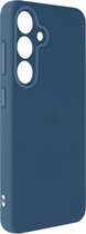 Case Geschikt voor Samsung Galaxy S24 Semi-stijve Soft-touch Fast Cover, Nachtblauw