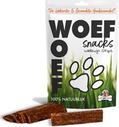 Woef Woef Snacks Hondensnacks Wildzwijn Strips - 0.70 KG - Verwensnacks - Gedroogd vlees - Wild zwijn - vanaf 3 maanden - Geen toevoegingen