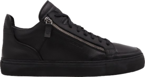Mid Top Rits Zwart maat 44| Mondain Heren Sneaker Leer bol