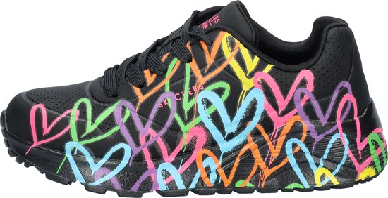 Skechers Baskets 314064L/BKMT UNO Lite Spread The Love Zwart Multi
