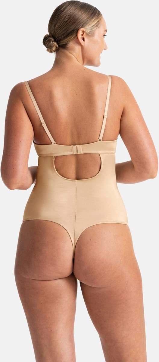 Dorina Strapless corrigerende body dames naadloos - Sublime Sculpt - Shapewear bodysuit met spaghetti bandjes - Zwart / 85E