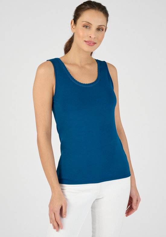 Damart - T-shirt thermorégulateur Evolutyl sans manches - Femme - Blauw - 46-48 (L)