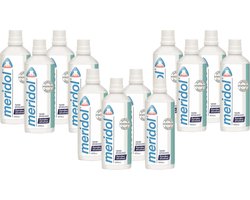 Meridol mondspoeling - 400 ml - mondspoeling - 400 ml - Mondwater - Voordeelverpakking 12 stuks