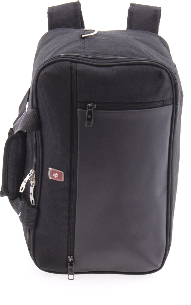 Gladiator Arctic Handbagage Reistas / Rugtas - Geschikt voor RyanAir en Vueling - Underseater - 40*25*20 cm - Zwart