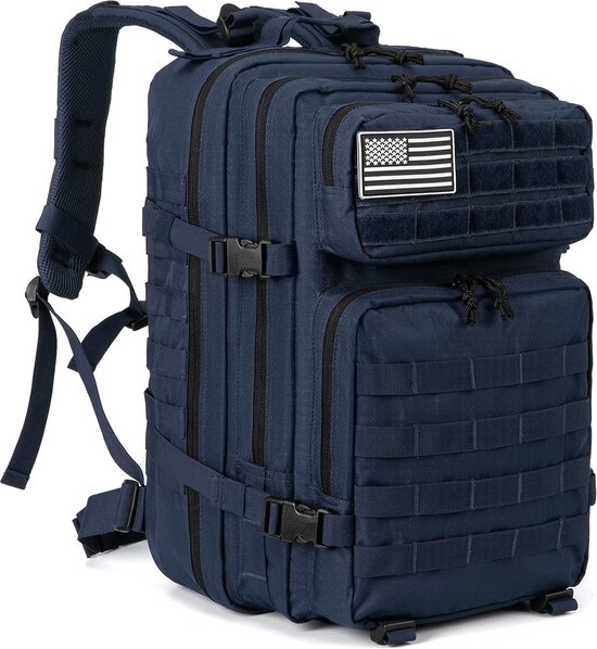 Wotony Militaire Tactische Rugzak Voor Mannen Waterdichte Dagrugzak 3 Dagen Assault Pack Molle Tas Met Water Fles Houder, Grijs Esdoornblad, 35L