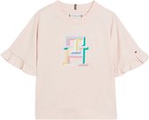 Tommy Hilfiger MULTI COLOUR MONOGRAM TEE S/S Meisjes T-shirt - Pink - Maat 14