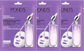 Pond's Firming Serum Gezichtsmasker- Face Mask - Eenvoudig Effectief en Luxueus Sheet Mask - 3 x 21 ml