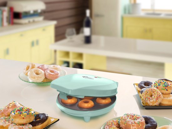 Bestron Donutmaker - ADM218SDM - Mini donutmaker - 700W - 7 donuts - Mint - 5 jaar garantie van Bestron — afbeelding 2