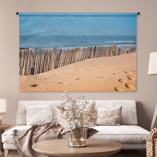 Tapisserie - Plage - Poteaux - Mer - 180x120 cm - Tapisserie