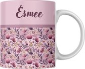 Beker met naam, mok personaliseren, thee / koffie tas als cadeau voor vriendin, dochter, moeder, zus, collega, vader, verjaardag, werk, kantoor