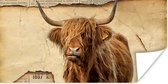 Affiche Highlander écossais - Vintage - Journal - 120x60 cm