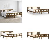 vidaXL Bedframe massief hout honingbruin 180x200 cm 6FT Super King - Bedframe - Bedframes - Tweepersoonsbed - Bed