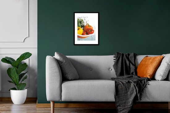 Cadre photo avec affiche - Légumes - Water - Passoire - 30x40 cm - Cadre pour affiche