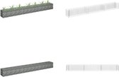 vidaXL Gabion plantenbak verhoogd 270x30x30 cm gegalvaniseerd staal - Schanskorfmand - Schanskorfmanden - Schanskorf Muur - Schanskorf Muren