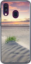 Geschikt voor Samsung Galaxy A40 hoesje - Zonsondergang in een landschap in Nederland - Siliconen Telefoonhoesje
