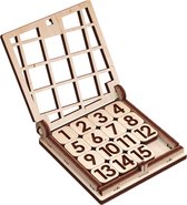 Mr. Playwood Game Fifteen - 3D houten puzzel - Bouwpakket hout - DIY - Knutselen - Miniatuur - 21 onderdelen