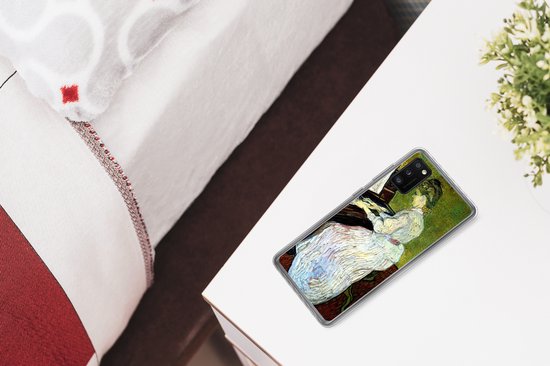 Telefoonhoesje Geschikt voor Samsung Galaxy A41 hoesje - Marguerite Gachet op de piano - Vincent van Gogh - Siliconen Telefoonhoesje Telefoonhoesje