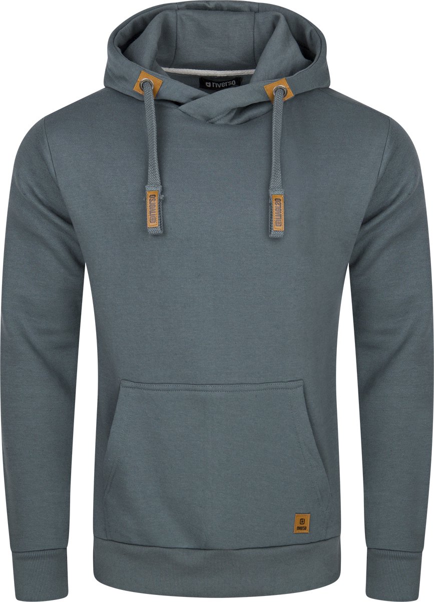 riverso Heren trui RIVNiklas regular fit Blauw XXL Volwassenen hoodie / capuchon trui