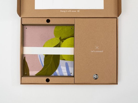 IXXI Bittersweet, Good Blauw - 80 x 100 cm - Support de suspension gratuit - Grande décoration murale et posters - Illustrations, Coloré, Ludique, Art numérique