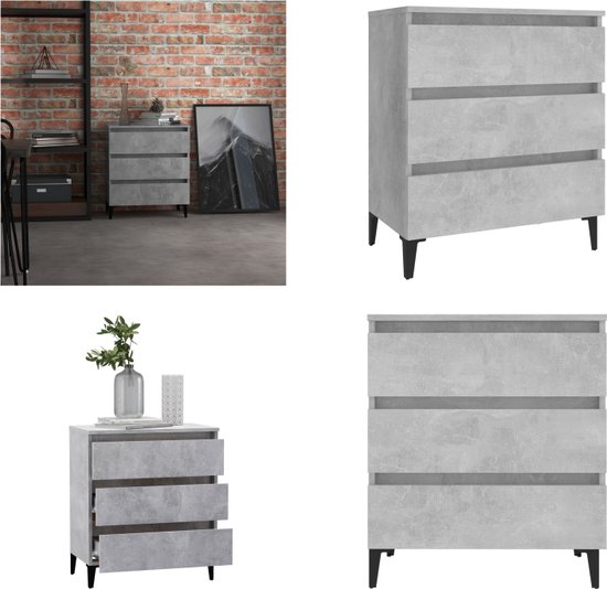 Badkamerspiegel 90x10,5x37 cm spaanplaat betongrijs kopen? | .nl