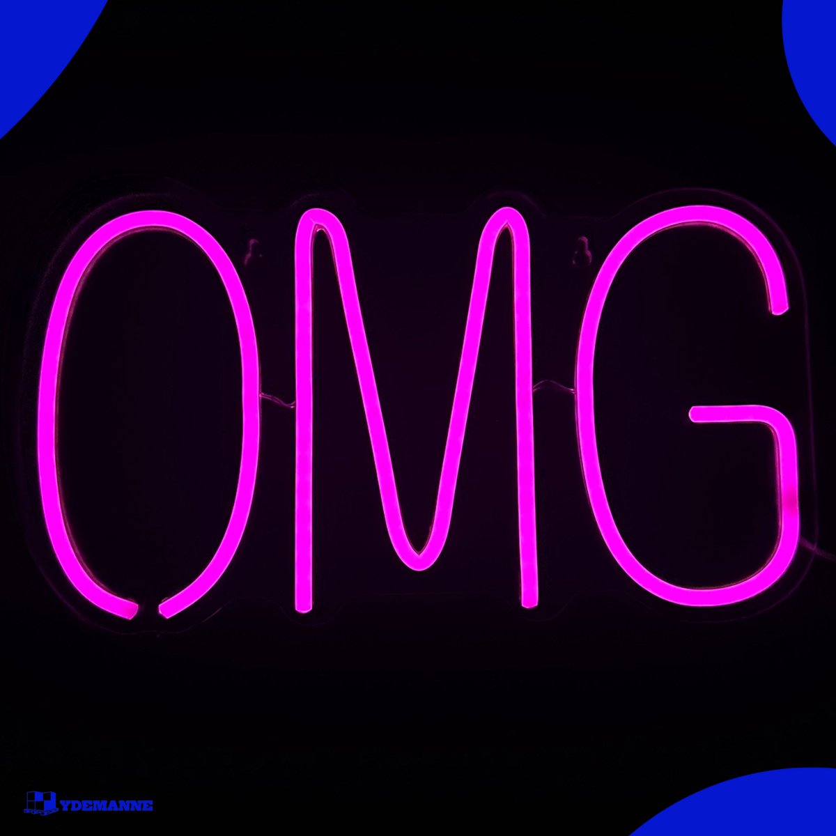 Neon Lamp - OMG - Oh My God - Incl. Ophanghaakjes - Neon Sign - Neon Verlichting - Neon Le